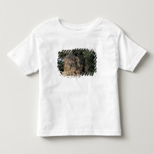 アジア、カンボジア、シェムリアップ。巨大な石像 トドラーTシャツ (正面)