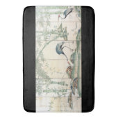 アジア·クレーン鳥竹鳥獣動物浴場 バスマット (正面縦)