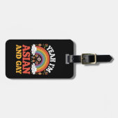 アジア・ゲイ同性愛者アジア中国の韓日本の国 ラゲッジタグ (正面横)