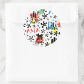 アジア |シンボルパターン ラウンドシール (バッグ)