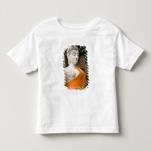 アジア、タイ王国、シャム、アユタヤの仏陀 トドラーTシャツ (正面)