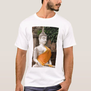 アジア、タイ王国、シャム、アユタヤの仏陀 Tシャツ