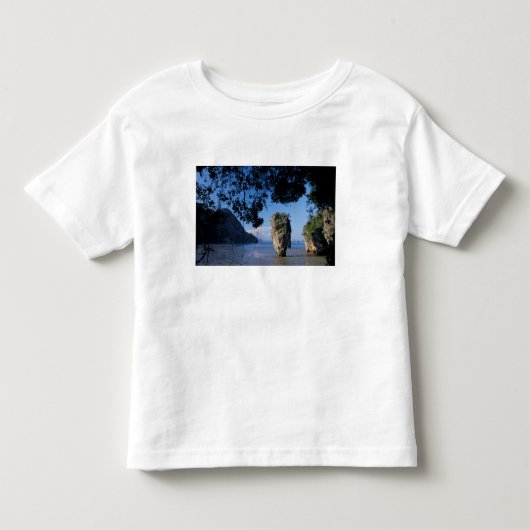アジア, タイ, アオ・パンガー国立公園, 海岸線, カルスト地形 トドラーTシャツ (正面)