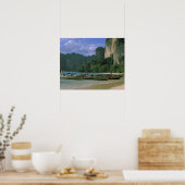 アジア、タイ、クラビ。ウェストレイリービーチ ポスター (キッチン)