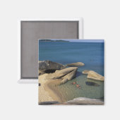 アジア、タイ、サムイ。ビーチ マグネット (正面/裏面)