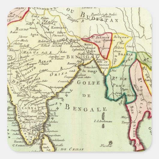 アジア、タイ スクエアシール (正面)