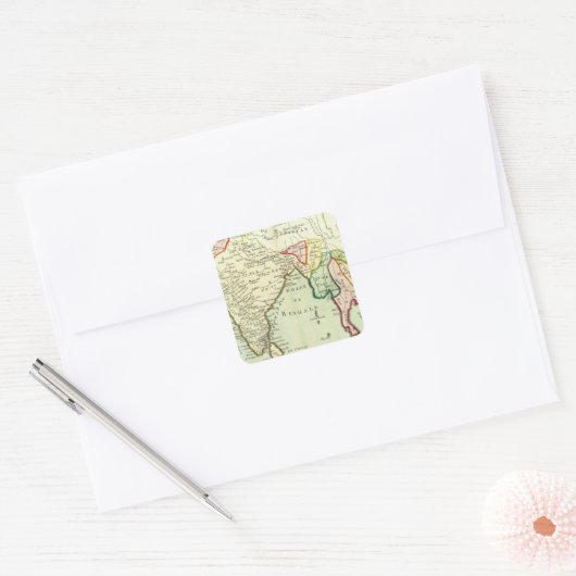 アジア、タイ スクエアシール (封筒)