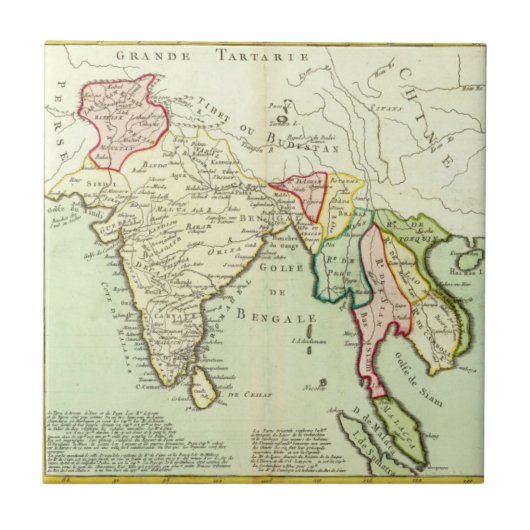 アジア、タイ タイル (正面)