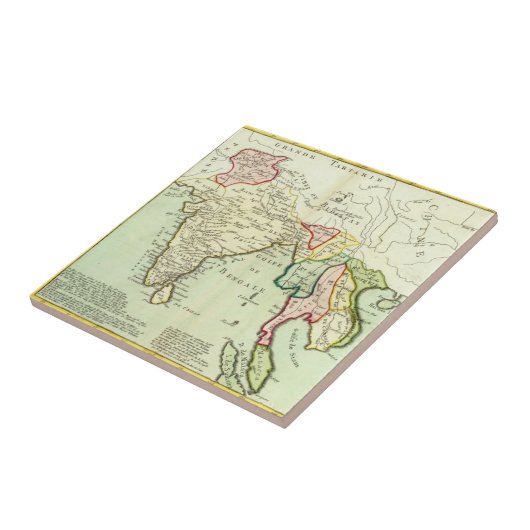 アジア、タイ タイル (側面)