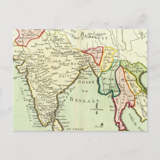 アジア、タイ ポストカード (正面)