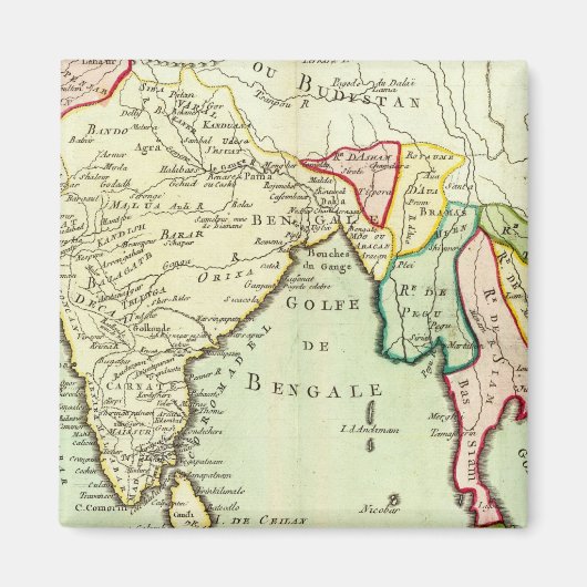 アジア、タイ マグネット (正面)