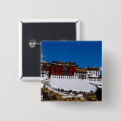 アジア、チベット、ラサ、ポタラパレスアカレッド2 缶バッジ (正面&裏面)