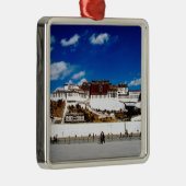 アジア、チベット、ラサ、ポタラパレス。UNECSO メタルオーナメント (右)