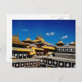 アジア、チベット、ラサ、ポタラ宮アカレッド ポストカード (正面/裏面)
