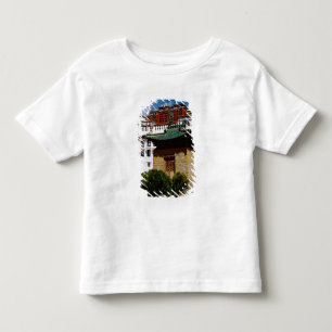 アジア チベット ラサ ポタラ宮 赤 トドラーTシャツ