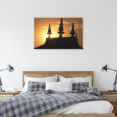 アジア、ネパール、カトマンズ。ブダハナートストゥーパ。 キャンバスプリント (インサイチュ (寝室))