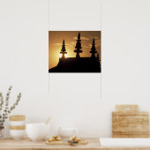 アジア、ネパール、カトマンズ。ブダハナートストゥーパ。 ポスター (キッチン)