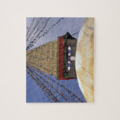 アジア、ネパール、カトマンズ。ブッダナス·ストゥーパ。2 ジグソーパズル (縦)