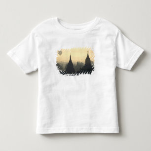 アジア、ビルマ (ミャンマー)、パガン (バガン) 熱気球 トドラーTシャツ
