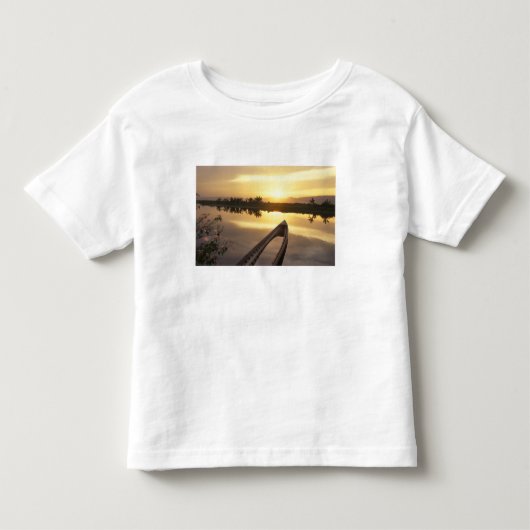 アジア、ビルマ(ミャンマー)沈没した漁船 トドラーTシャツ (正面)