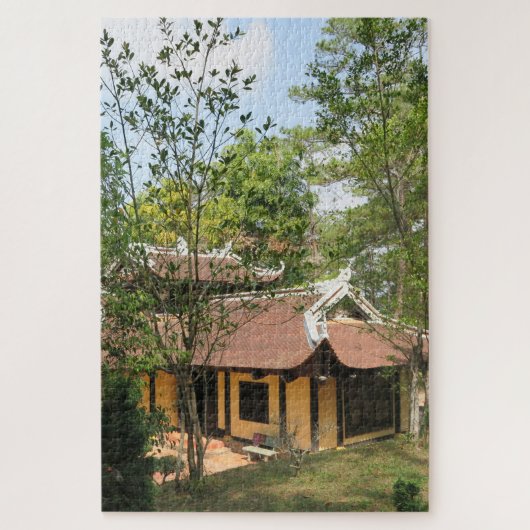 アジア，ベトナム語，芸術，彫刻，仏像 ジグソーパズル (縦)