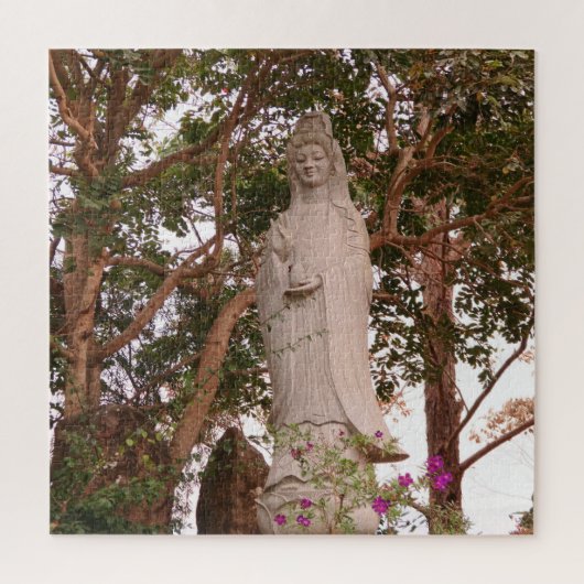 アジア，ベトナム語，芸術，彫刻，仏像 ジグソーパズル (縦)