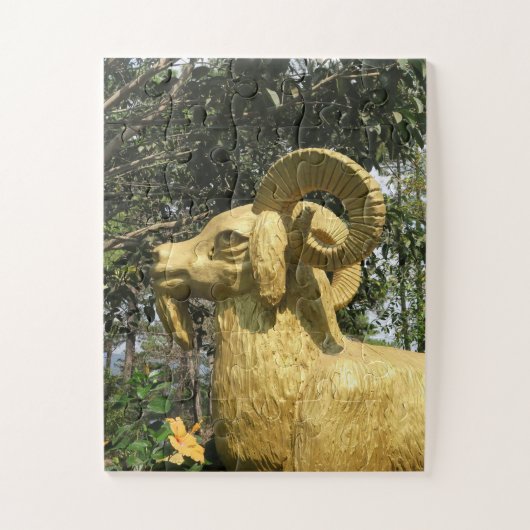 アジア，ベトナム語，芸術，彫刻，仏像 ジグソーパズル (縦)