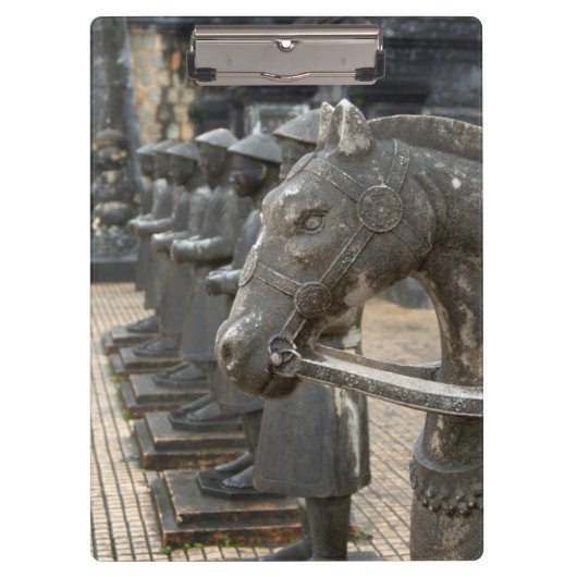 アジア、ベトナム。イチジクと馬の像 クリップボード (正面)