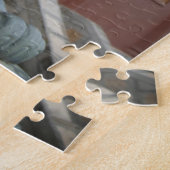 アジア、ベトナム。チャウドクのライオン彫刻 ジグソーパズル (側面)