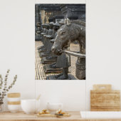 アジア、ベトナム。フィギュアと馬像 ポスター (キッチン)