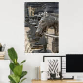 アジア、ベトナム。フィギュアと馬像 ポスター (ホームオフィス)