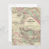 アジア、ペルシャ、アラビア、ベロチスタンのトルコ ポストカード (正面/裏面)