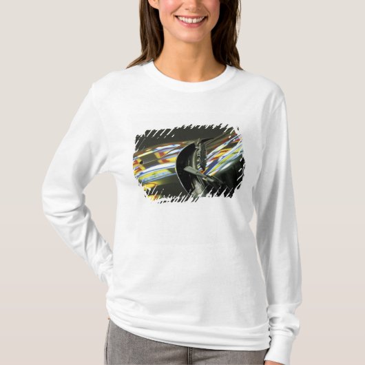 アジア、マレーシア、ムラカ。車内のネオンの反射 Tシャツ (正面)