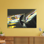 アジア、マレーシア、メラカ。車のネオン反射 キャンバスプリント (インサイチュ (リビング))