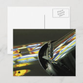 アジア、マレーシア、メラカ。車のネオン反射 ポストカード (正面/裏面)