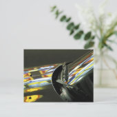 アジア、マレーシア、メラカ。車のネオン反射 ポストカード (スタンド正面)