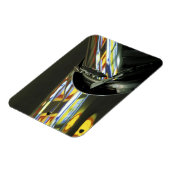 アジア、マレーシア、メラカ。車のネオン反射 マグネット (左側)