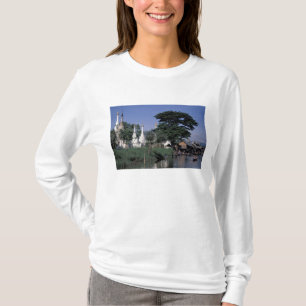 アジア ミャンマー インレー湖の浮き市場 Tシャツ