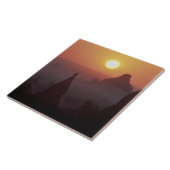 アジア、ミャンマー、(バガ異教のン)寺院 タイル (側面)