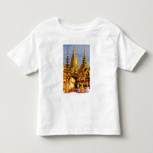 アジア ミャンマー (ビルマ) バガン (パガン) シウェズィゴンパゴダ トドラーTシャツ