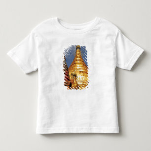 アジア ミャンマー (ビルマ) バガン (パガン) ダンマヤザカゼーディー寺院 トドラーTシャツ