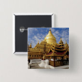 アジア、ミャンマー（ミャンマー）、バガン(異教のバガン)。 ザシュー2 缶バッジ (正面&裏面)