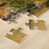 アジア、ミャンマー（ミャンマー）、バガン(異教のバガン)。 牛が通る ジグソーパズル (側面)