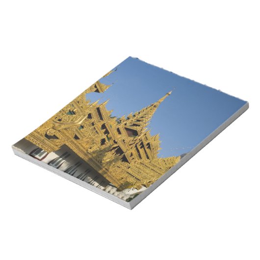 アジア、ミャンマー、ヤンゴン。シェダゴンの黄金の塔2 ノートパッド (回転)