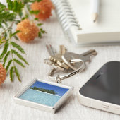 アジア、モルディブ、アリアトール、無人島 キーホルダー (側面)