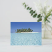 アジア、モルディブ、アリ環礁、無人島 ポストカード (スタンド正面)