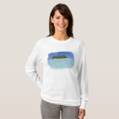 アジア、モルディブ、アリ環礁、無人島 Tシャツ (正面フル)