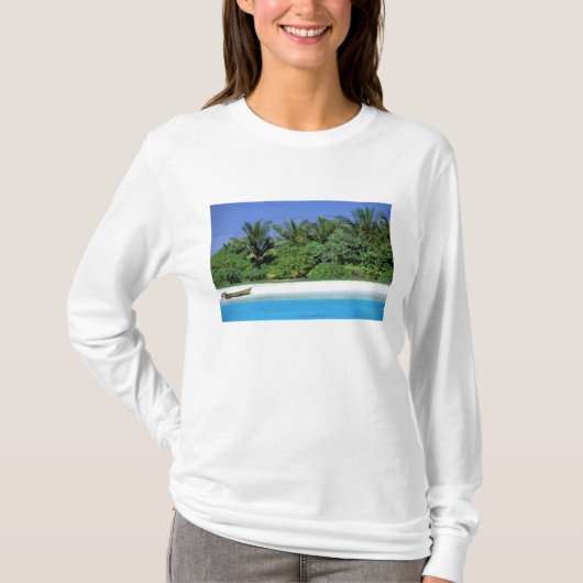 アジア、モルディブ。北マーレ環礁 Tシャツ (正面)