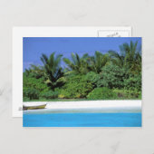 アジア、モルディブ。北男性環礁 ポストカード (正面/裏面)