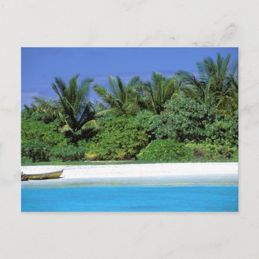 アジア、モルディブ。北男性環礁 ポストカード (正面)